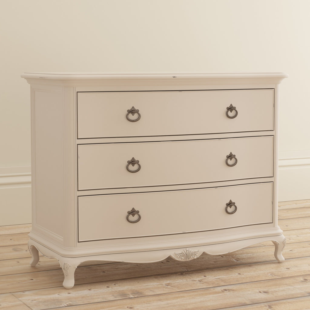 Ivory 3 Drawer Low Chest