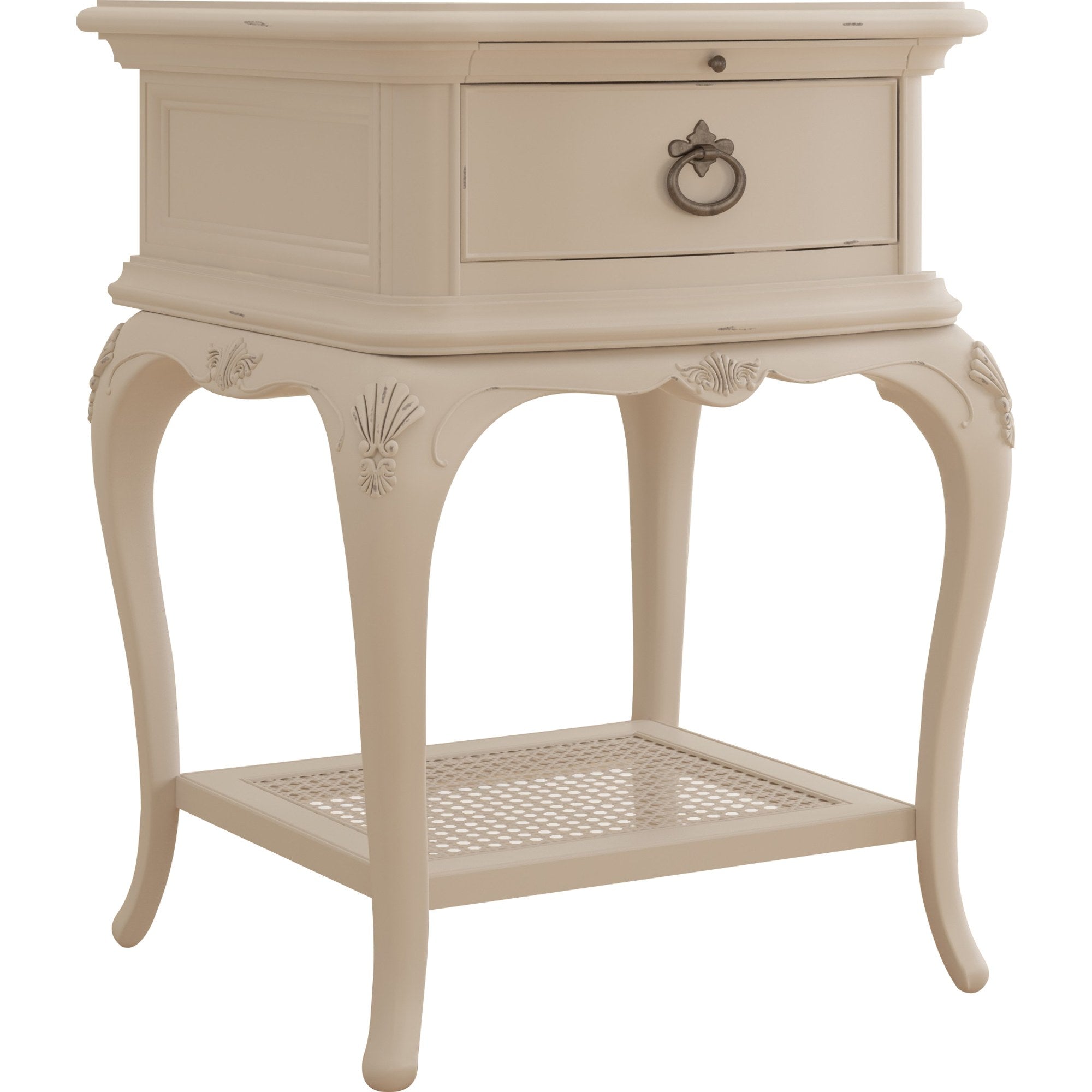 Ivory 1 Drawer Bedside Chest