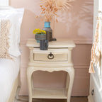 Ivory 1 Drawer Bedside Chest