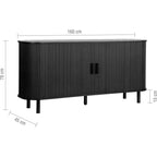 Axel 2 Door Fluted Sideboard