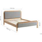 Amaya Double Bed Oak