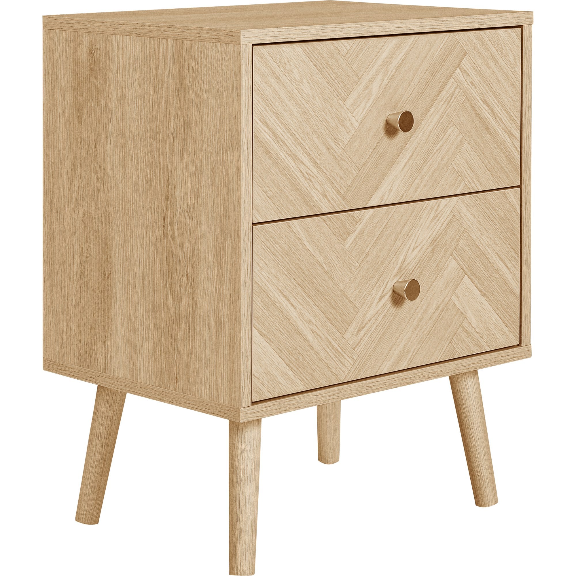 Herringford 2 Drawer Bedside