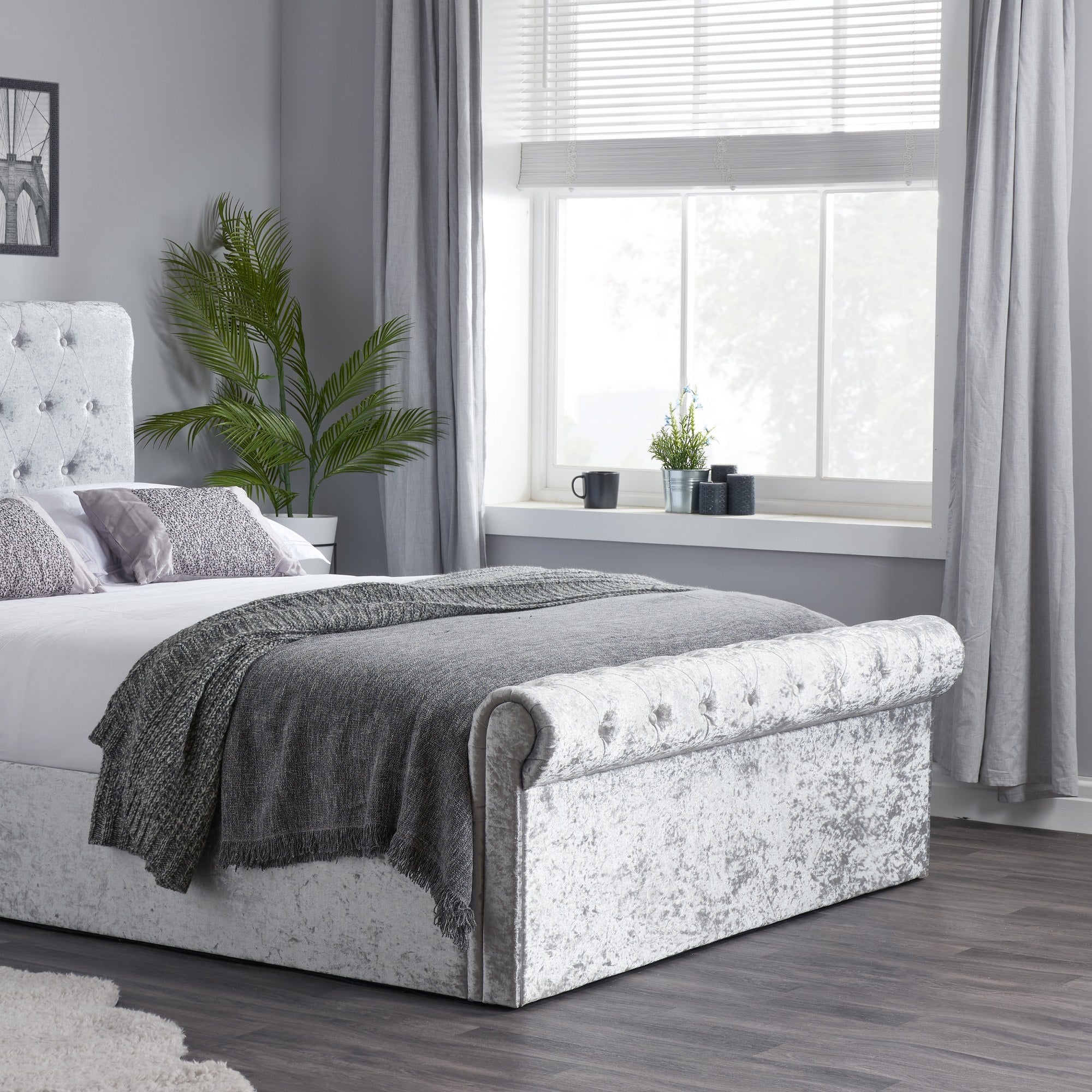 Sienna Double Ottoman Bed