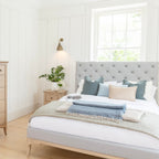 Toulon Low End Super King Bed - Oak