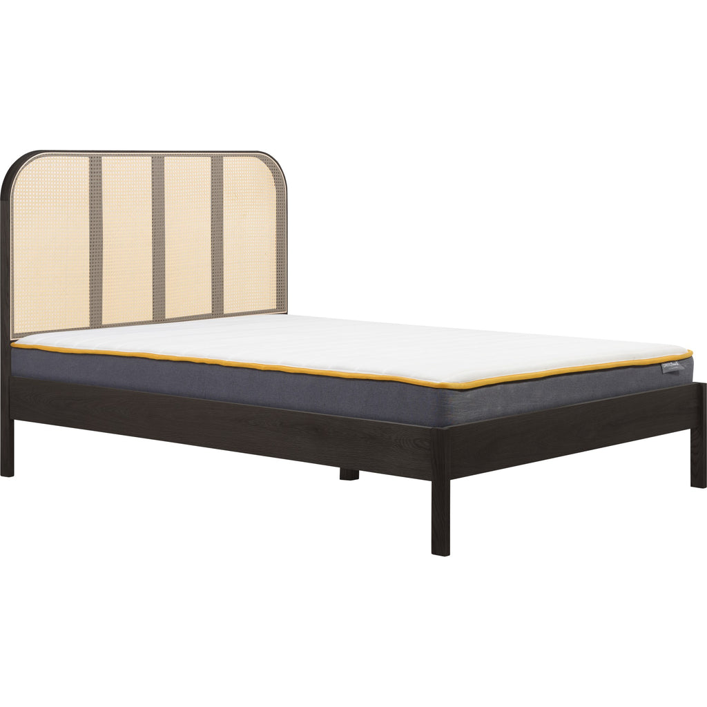 180cm Margot Rattan Bed Black