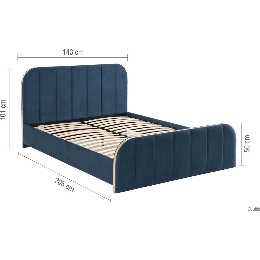 Rowan Double Bed Blue