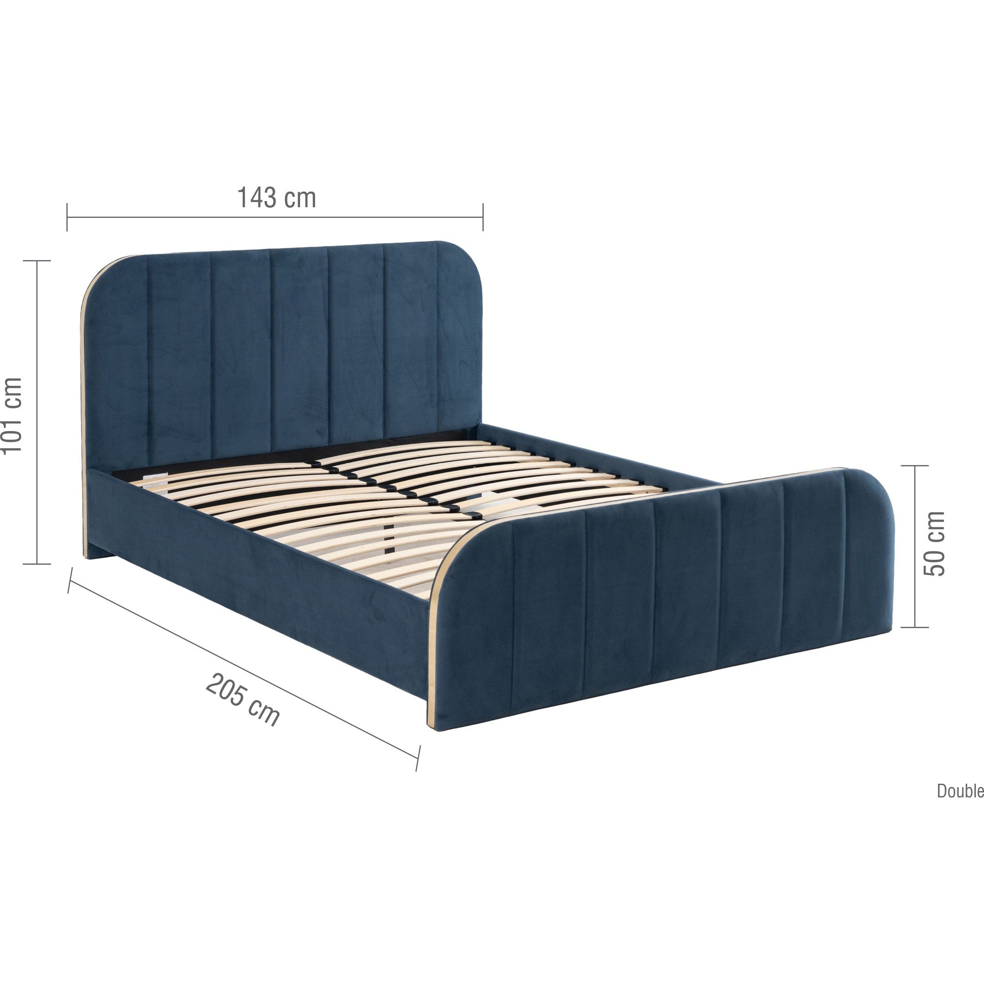 Rowan Double Bed Blue
