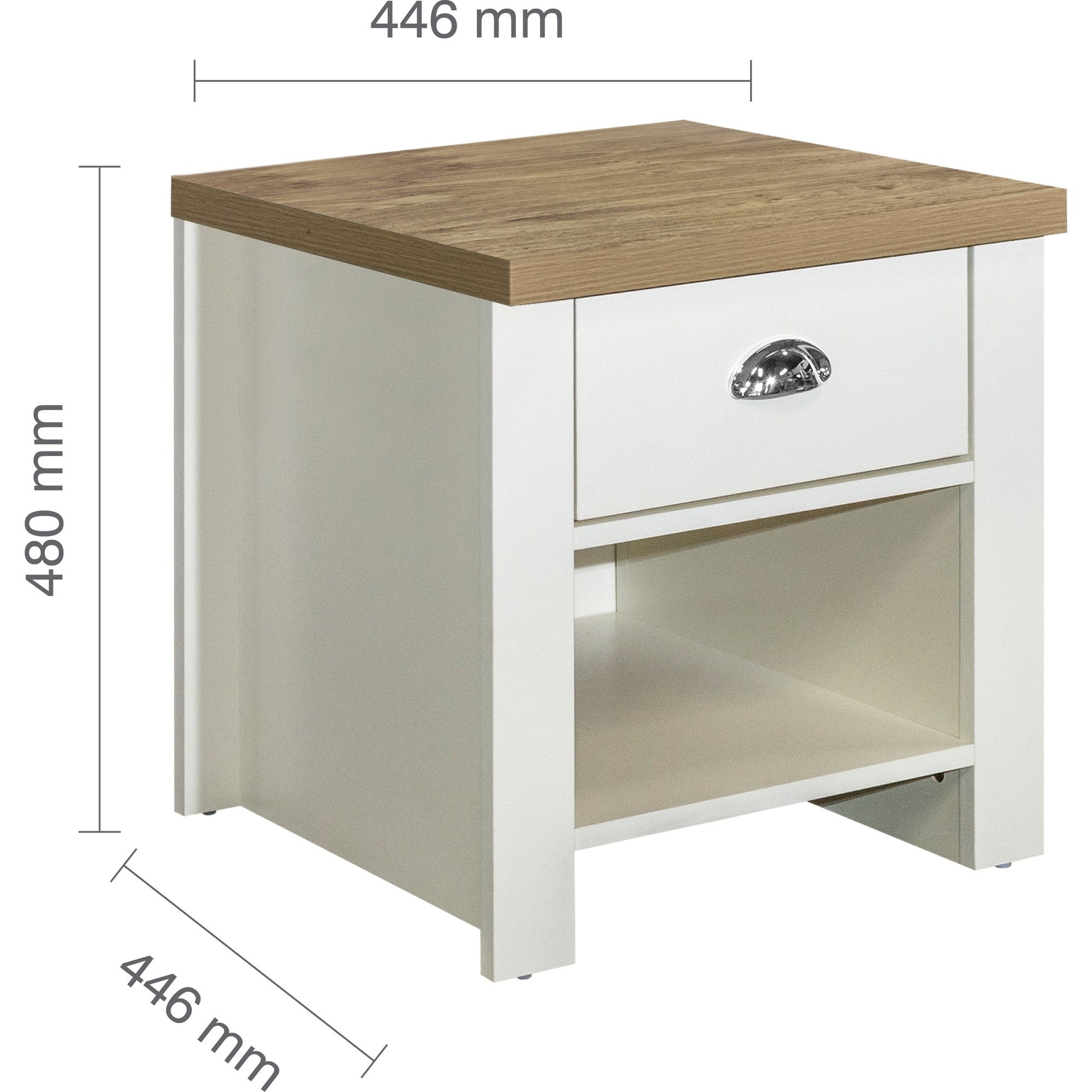 Highgate 1 Drawer Lamp Table