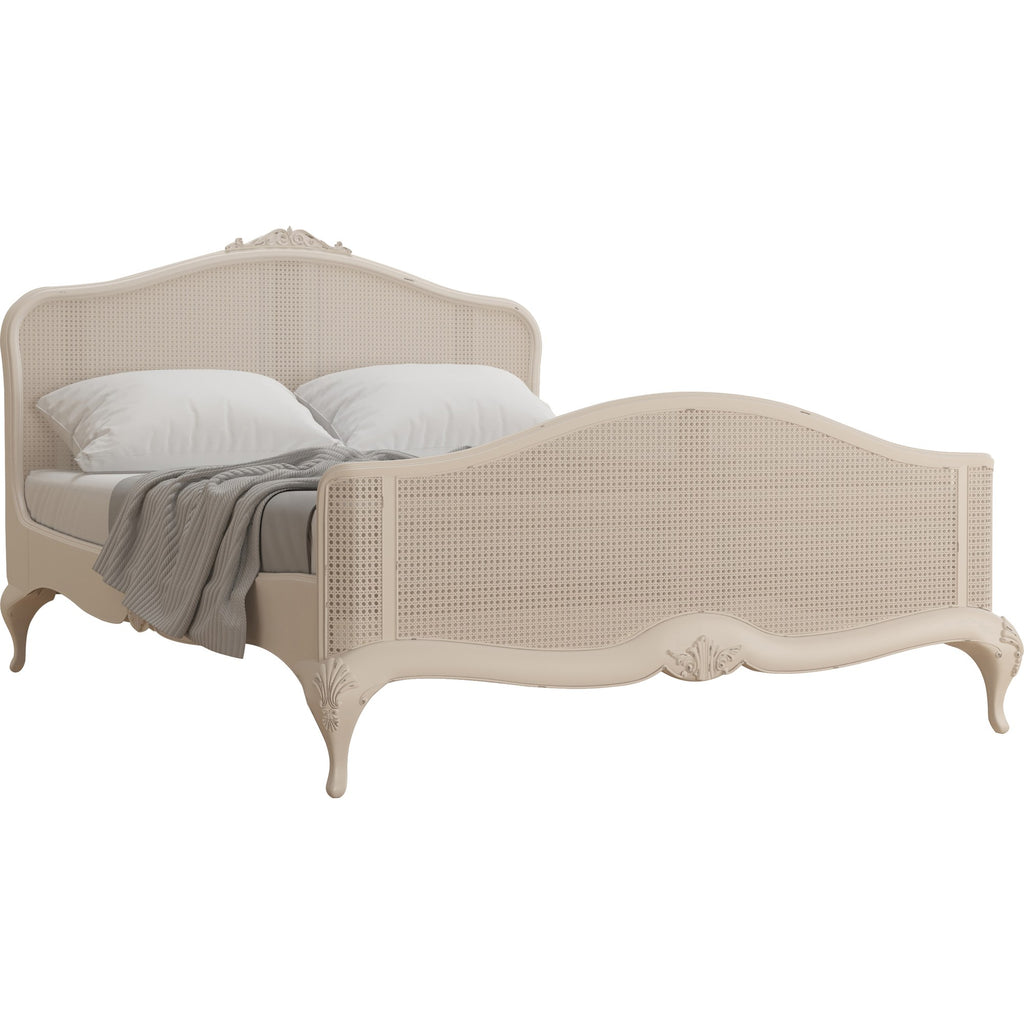 Ivory Rattan High End Super King Bed