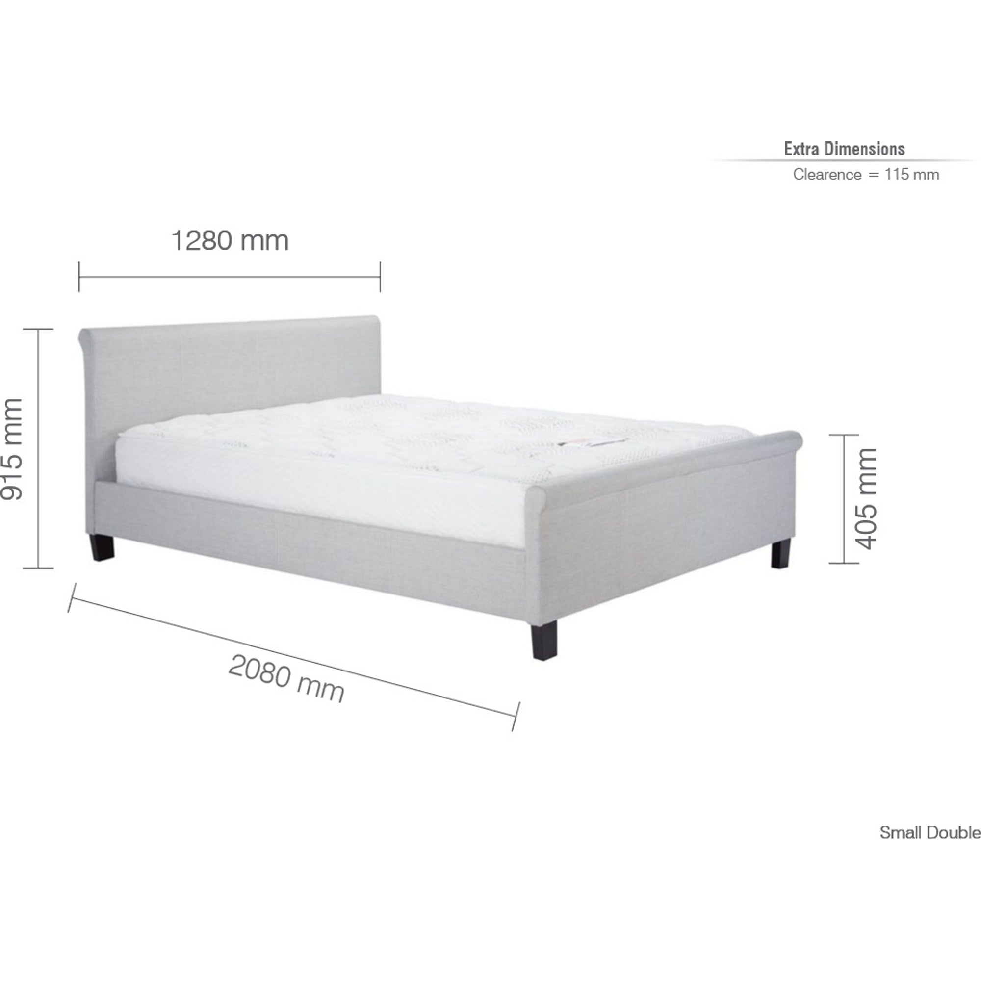 Stratus Small Double Bed