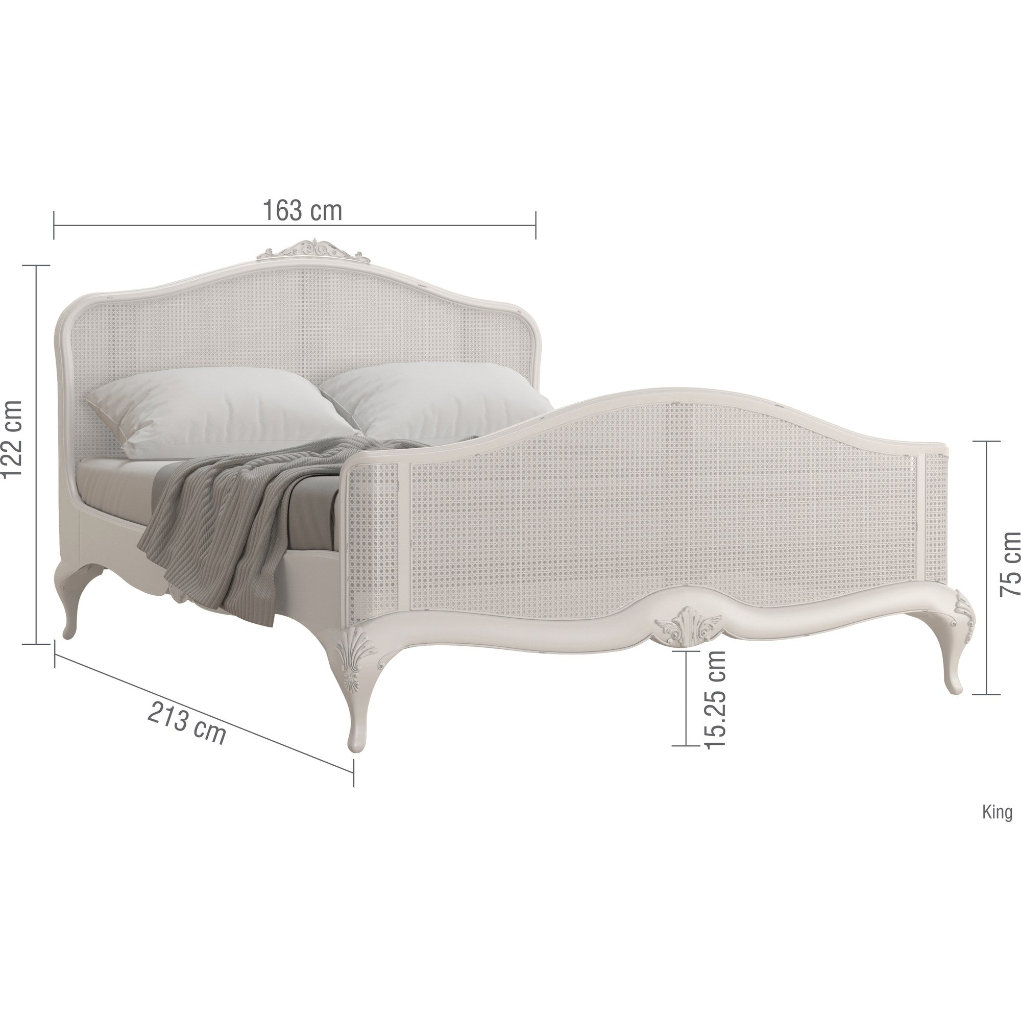 Etienne Rattan King Bed
