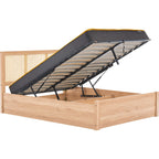 Croxley Ottoman Double Rattan Bed