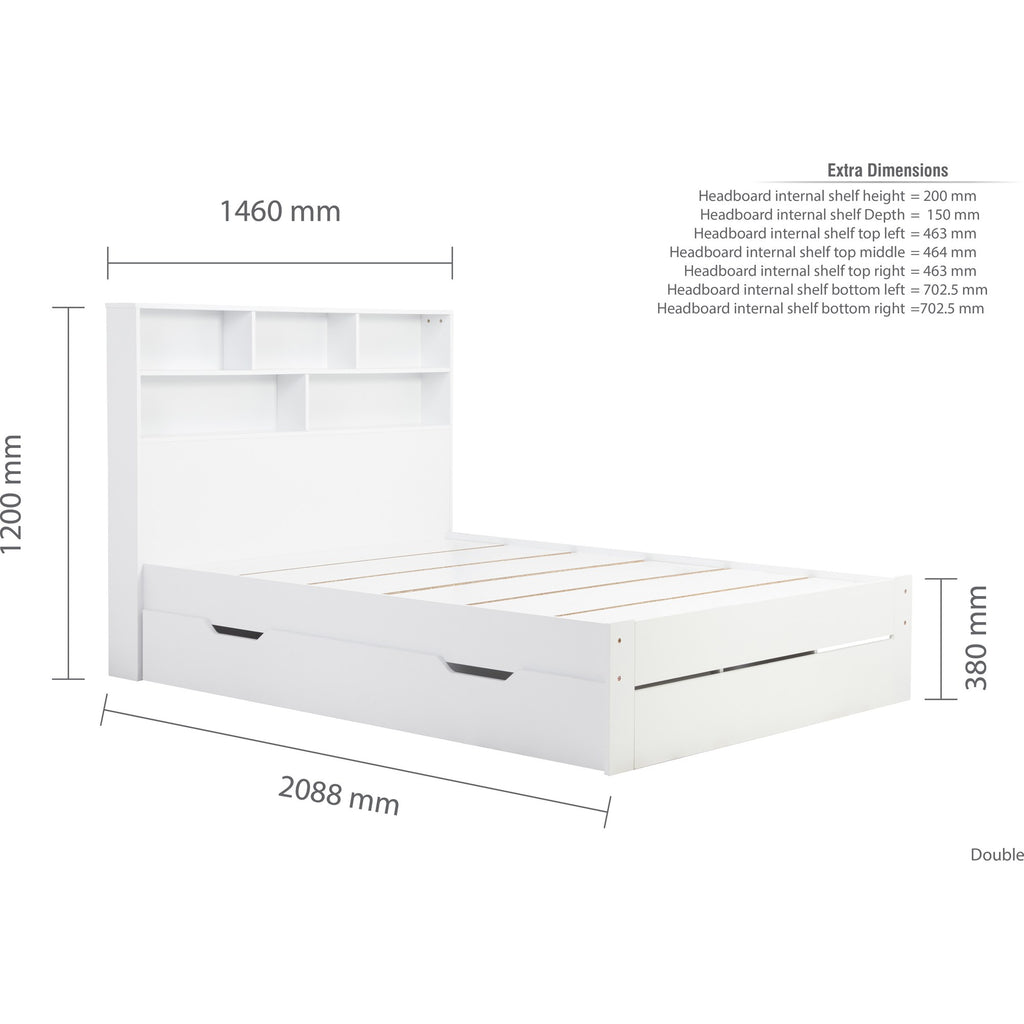Alfie Double Storage Bed