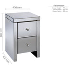 Seville 2 Drawer Bedside