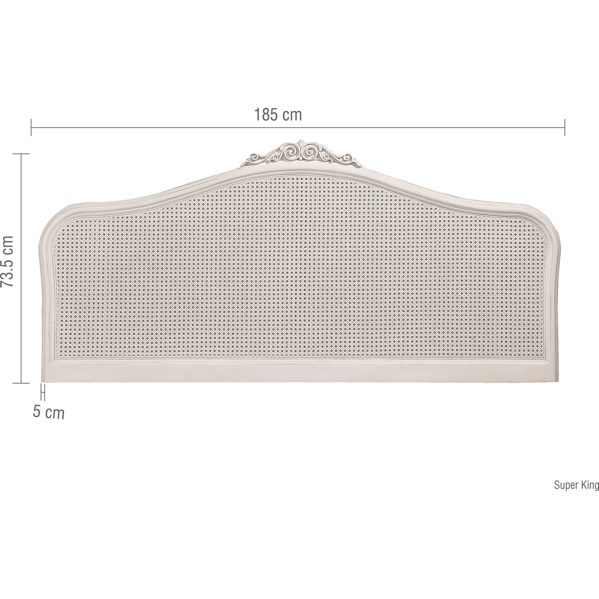 Etienne Rattan Super King Headboard