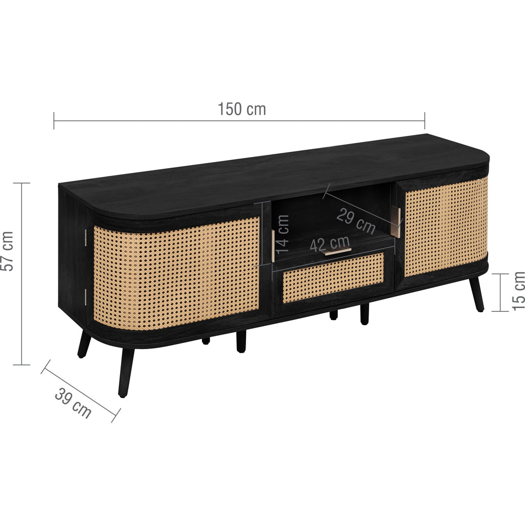Noah 2 Door 1 Drawer TV Unit