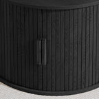 Axel Round Fluted Coffee Table with Storage