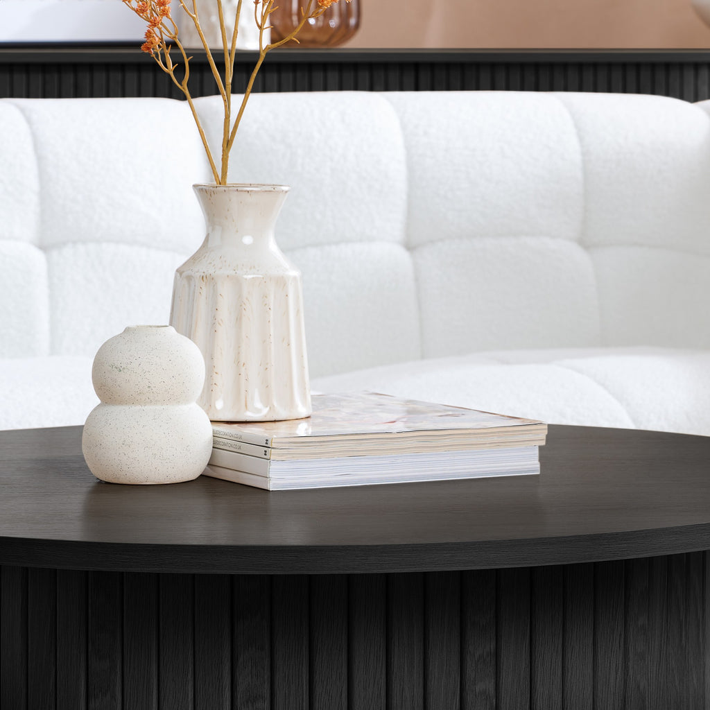 Axel Round Fluted Coffee Table