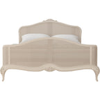Ivory Rattan High End Double Bed