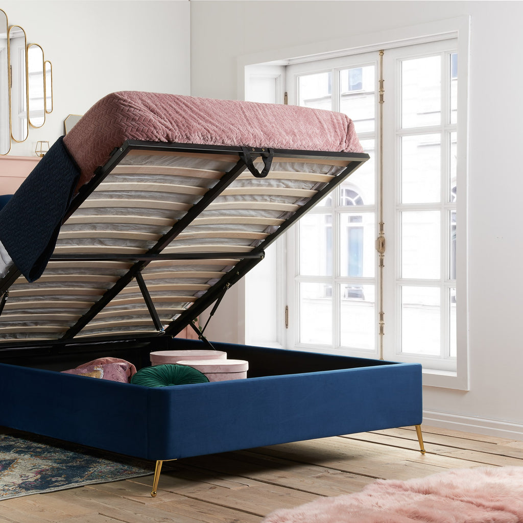 Lottie Double Ottoman Bed