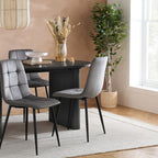 Axel Oval Fluted Dining Table