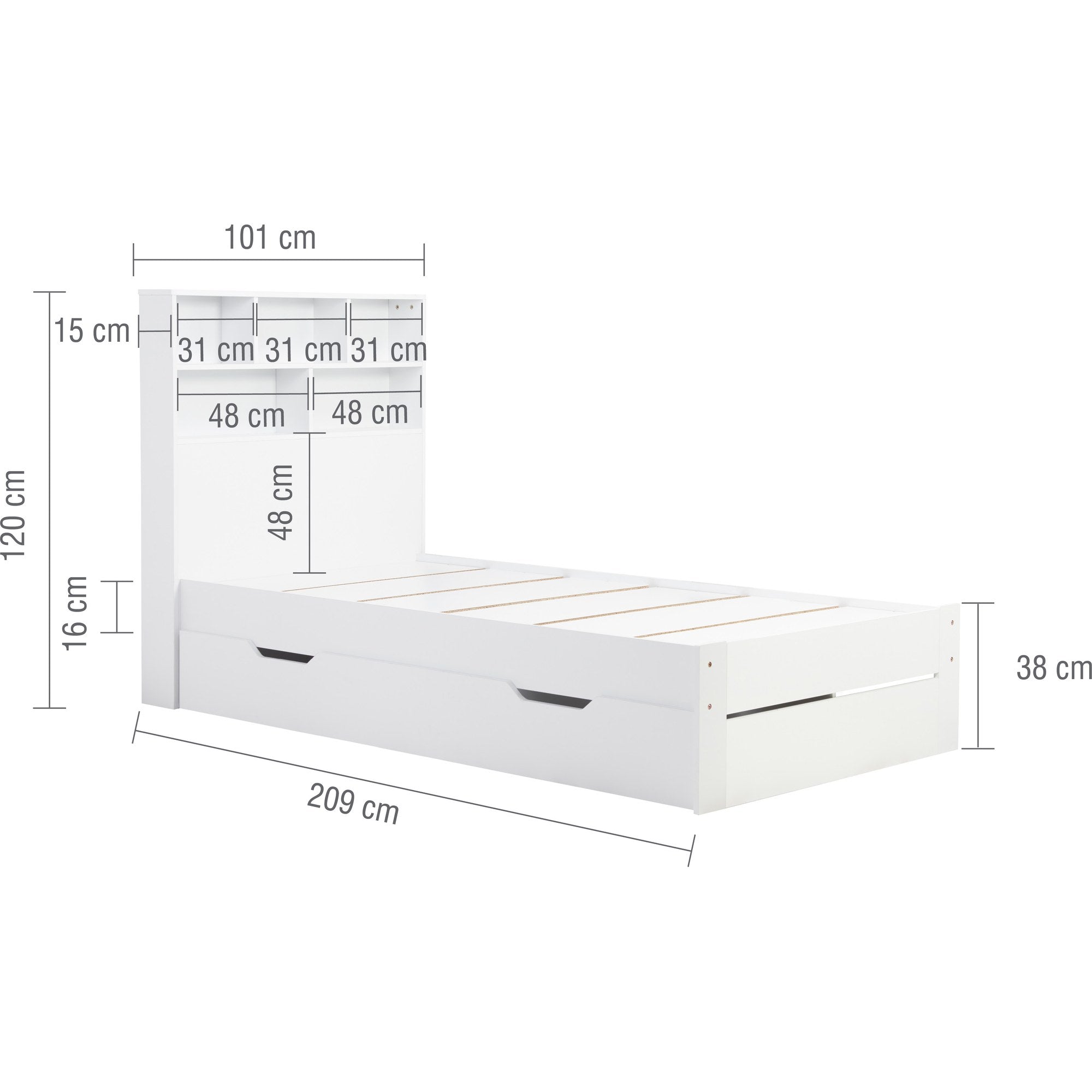 Alfie Single Storage Bed