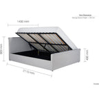 Stratus Double Ottoman Bed