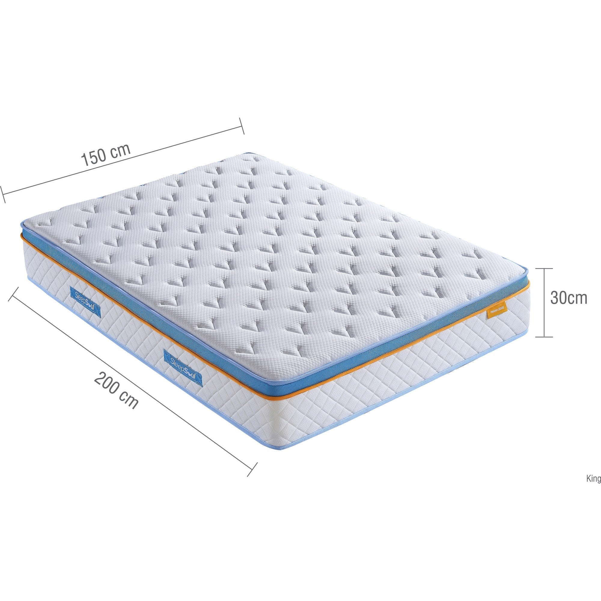 SleepSoul Heaven 2000 King Mattress