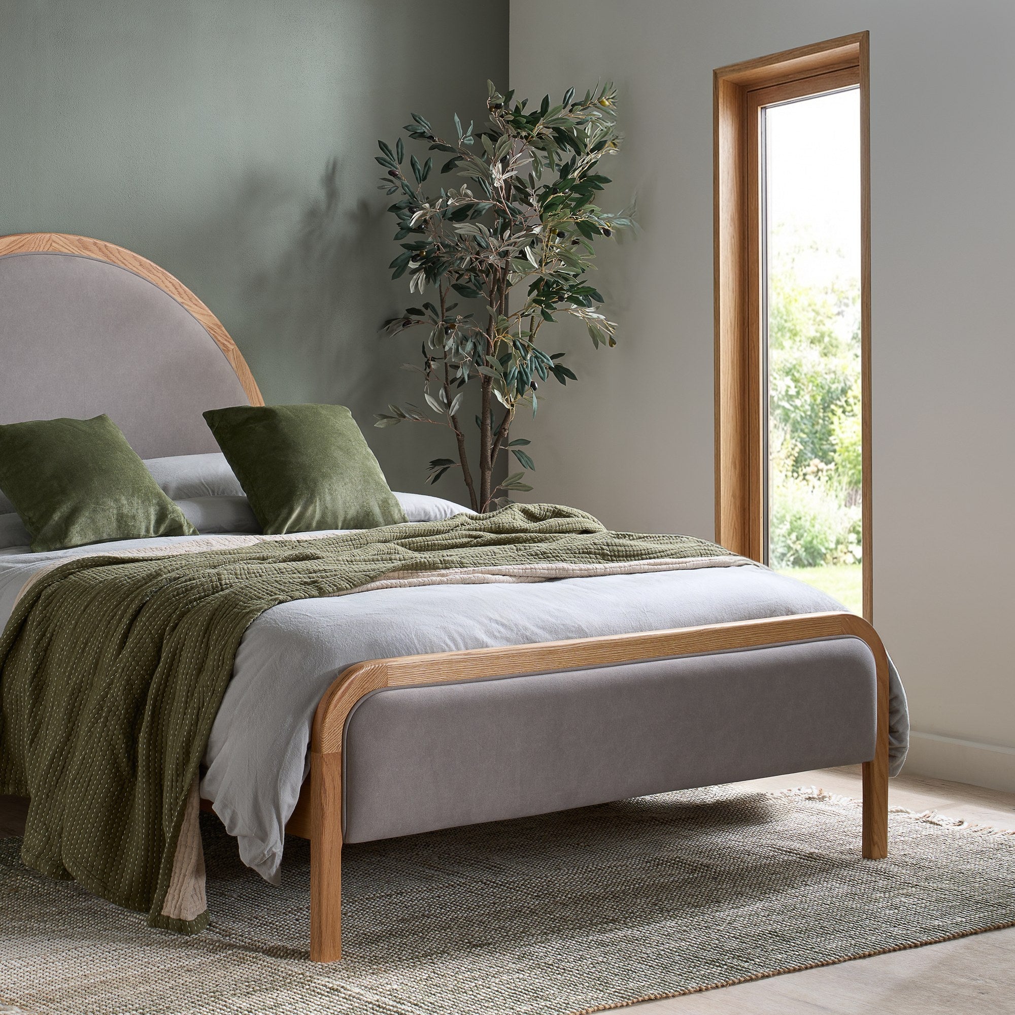 Liana Double Bed Oak