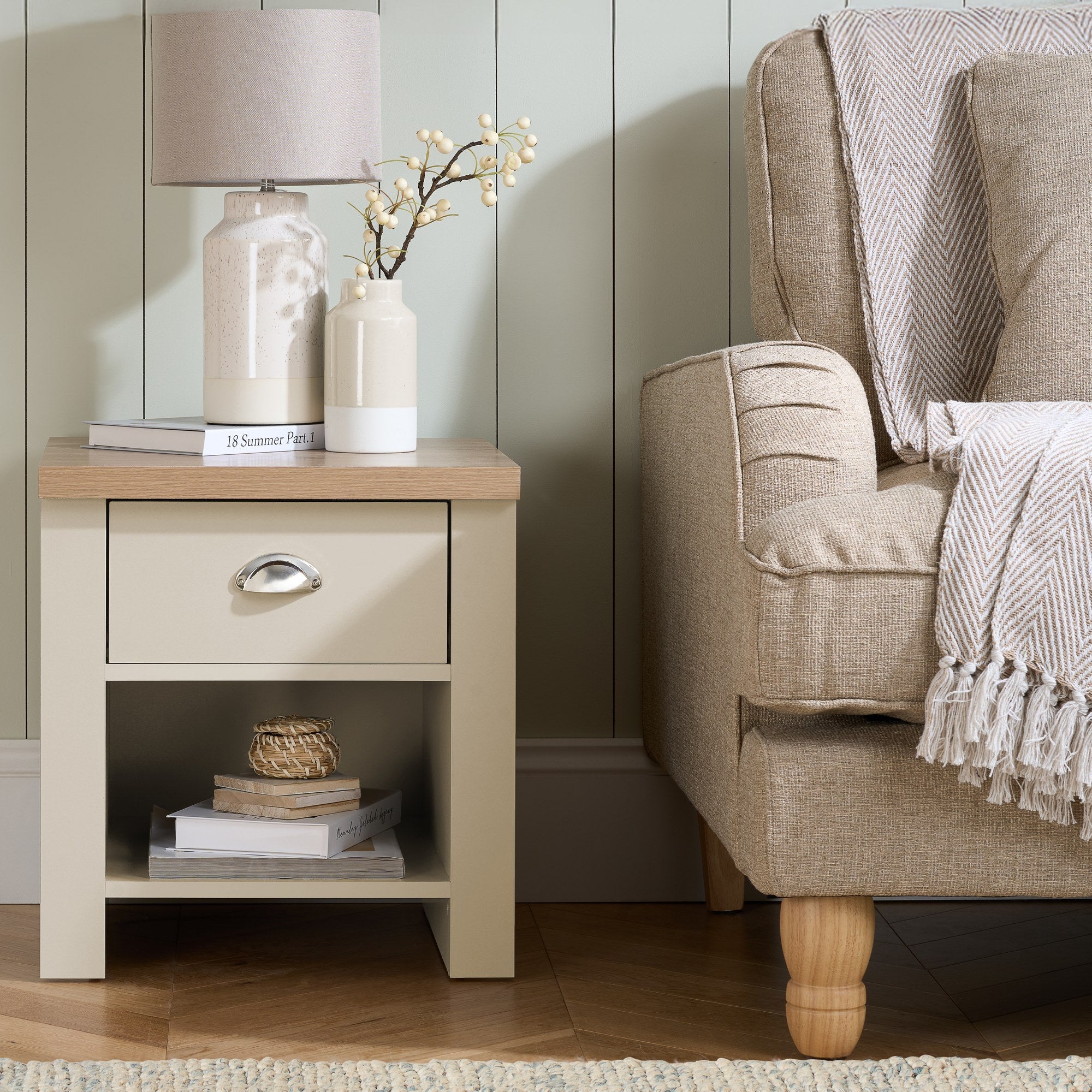 Highgate 1 Drawer Lamp Table