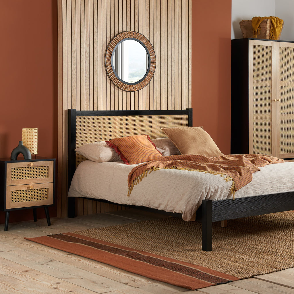 Croxley 2 Drawer Rattan Bedside