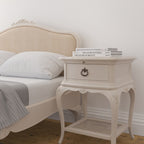 Ivory 1 Drawer Bedside Chest