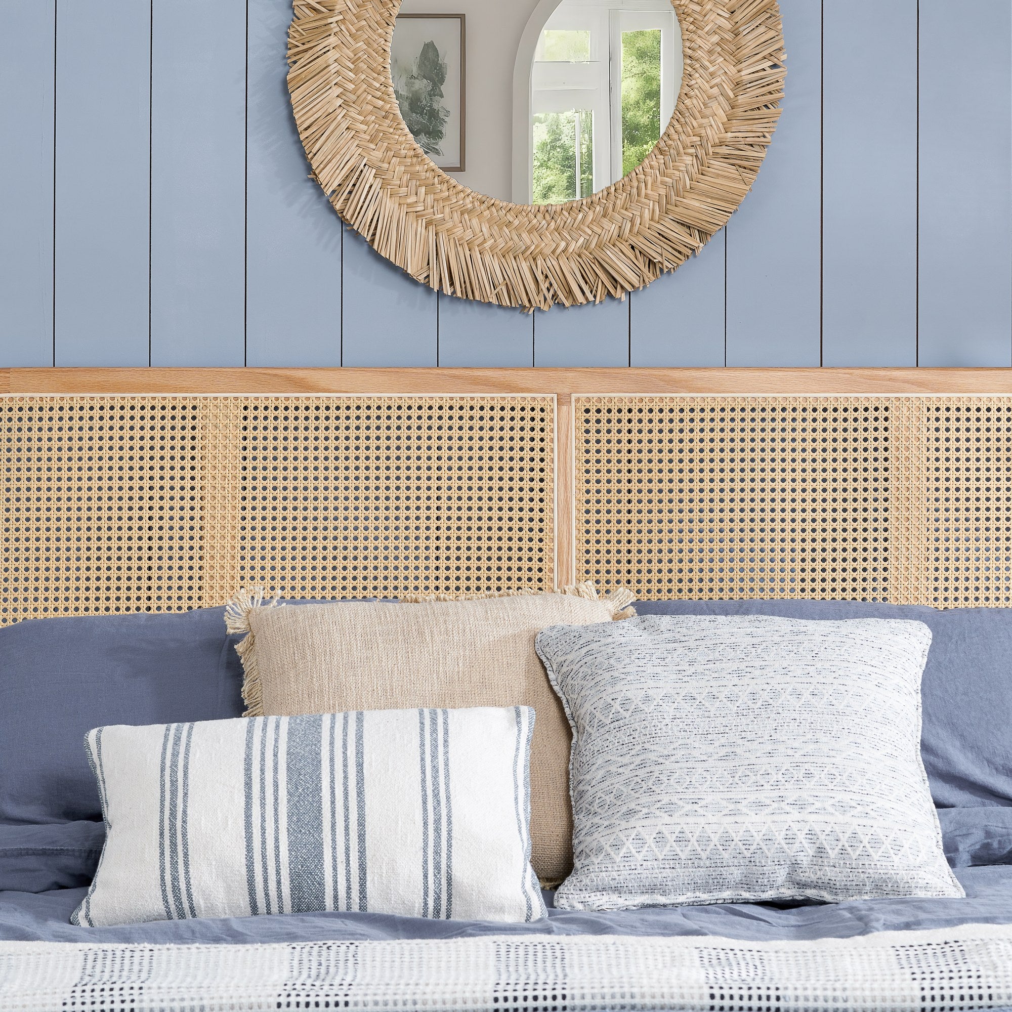 Elina Double Rattan Bed