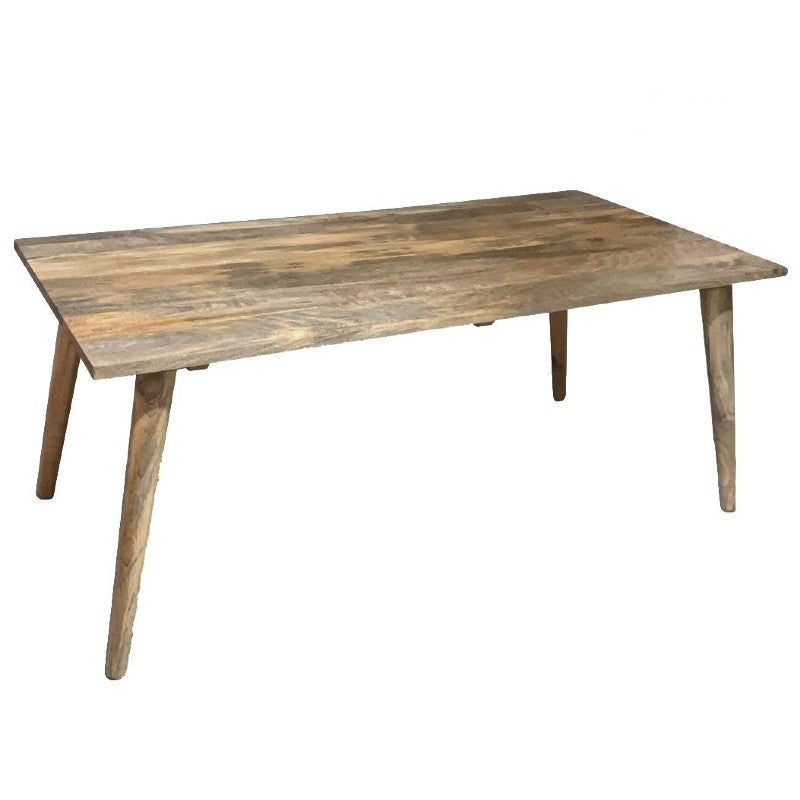 Light Vintage Mango Wood Dining Table, 180cm