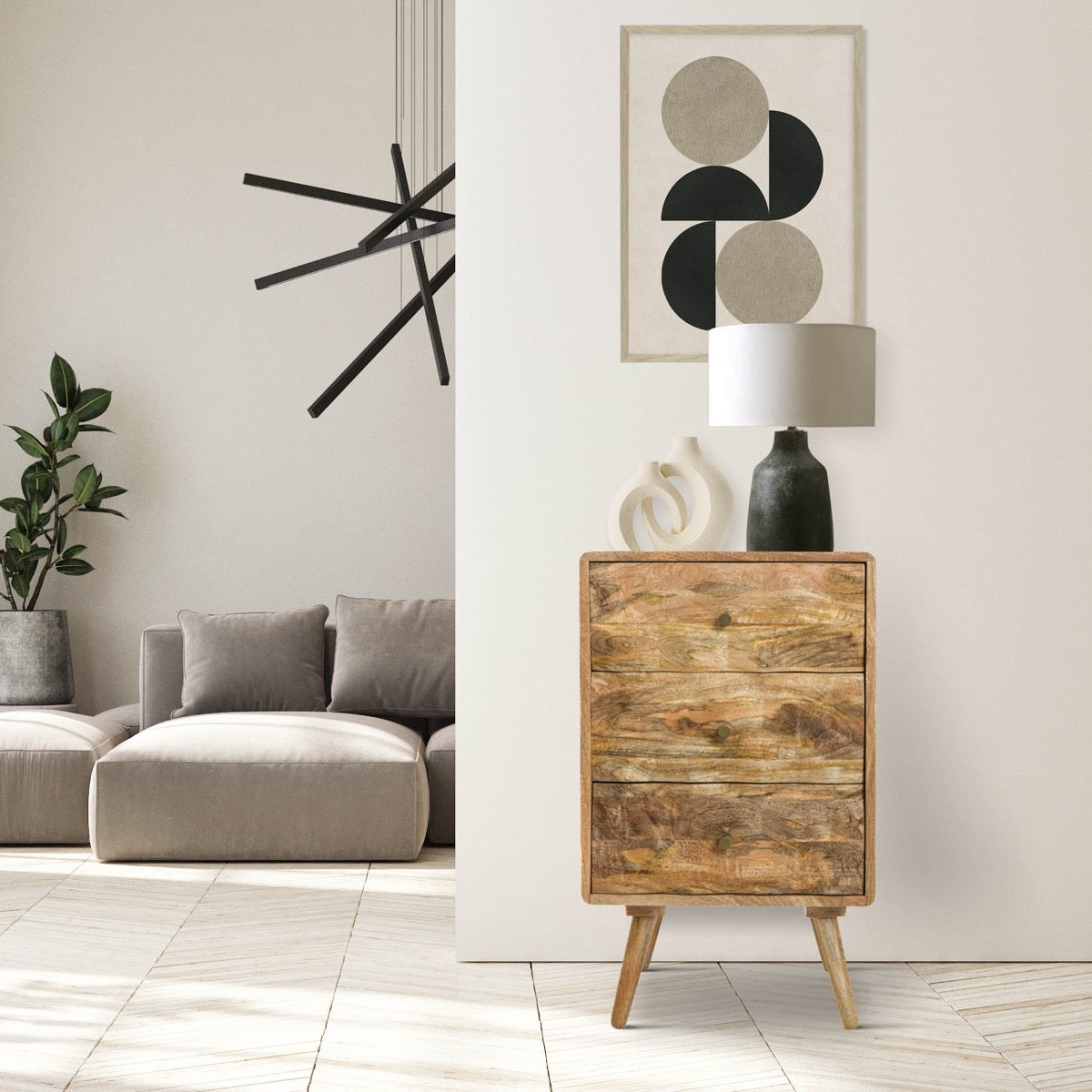 Geo Mango 45cm 3 Drawer Chest