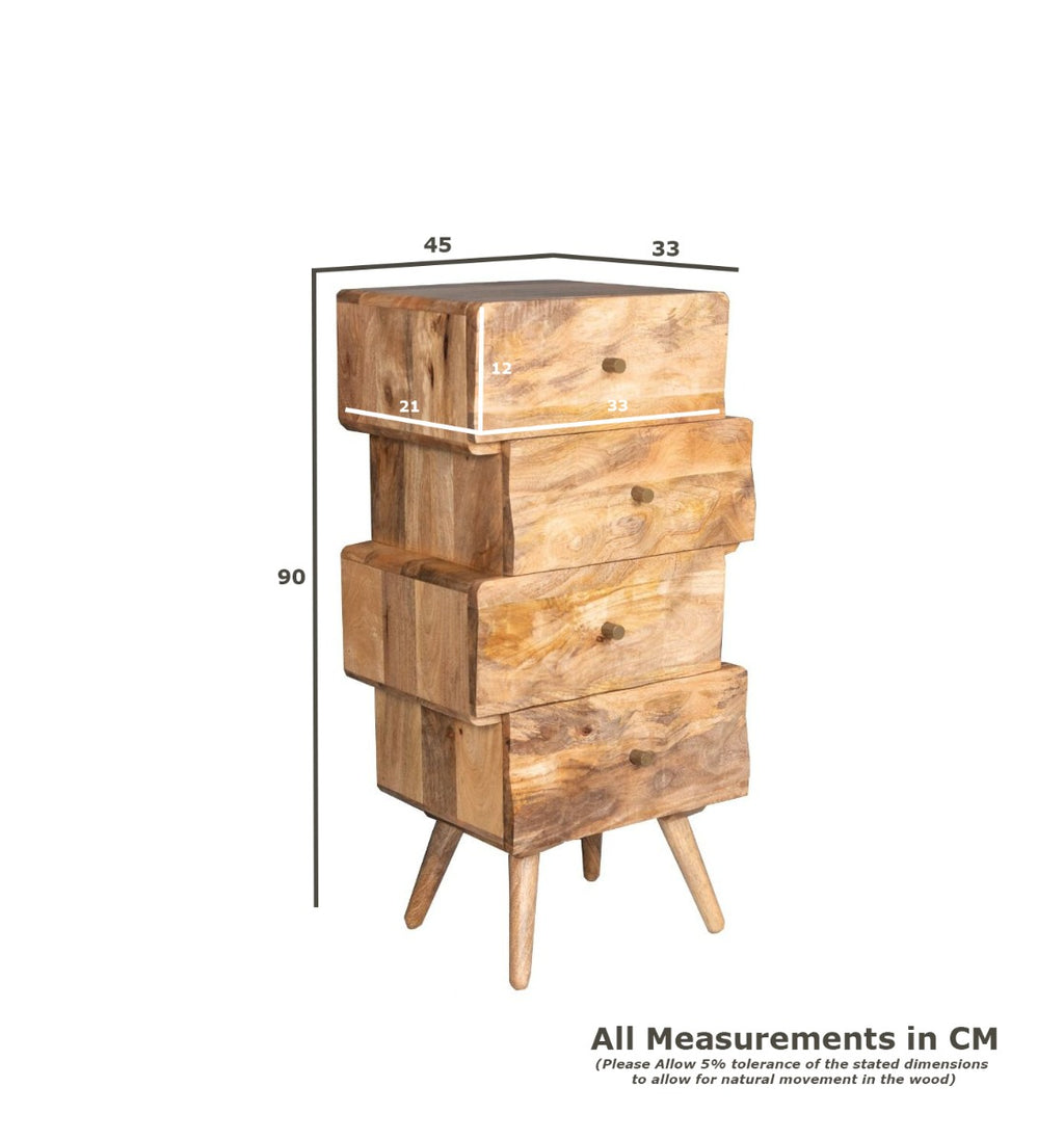 Wooden Chest of Drawers | 45cm Geo | Trade Furniture
