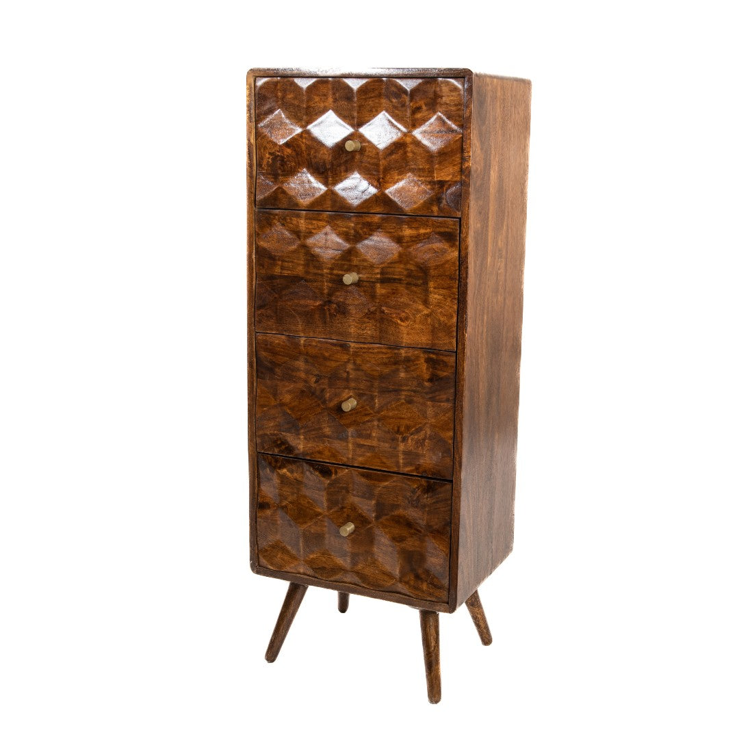 Geo Mango 45cm Tall Chest