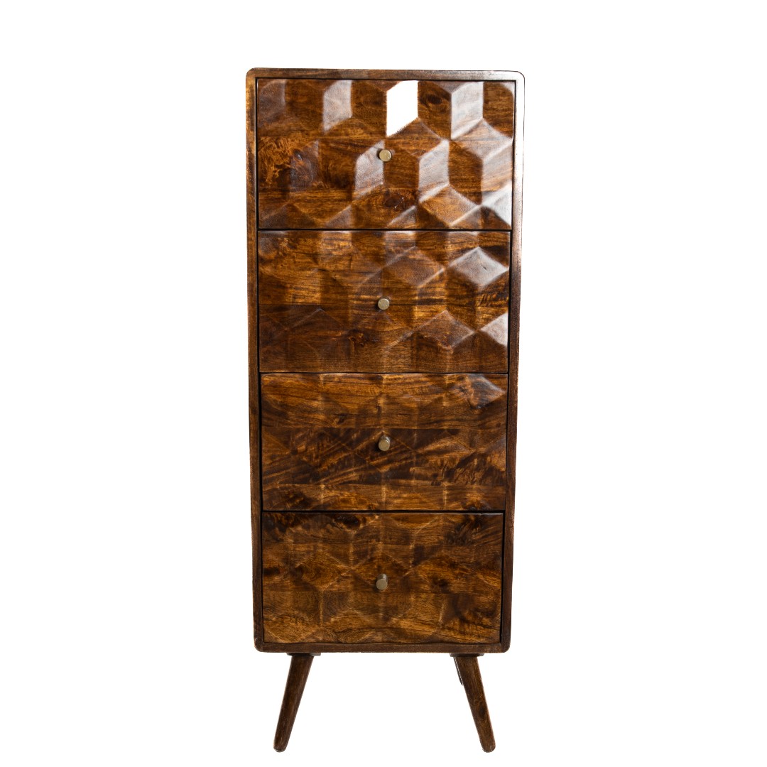 Geo Mango 45cm Tall Chest