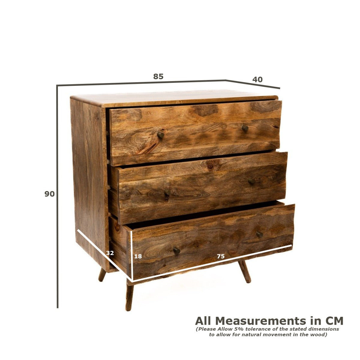Geo Mango 85cm Chest of Drawers