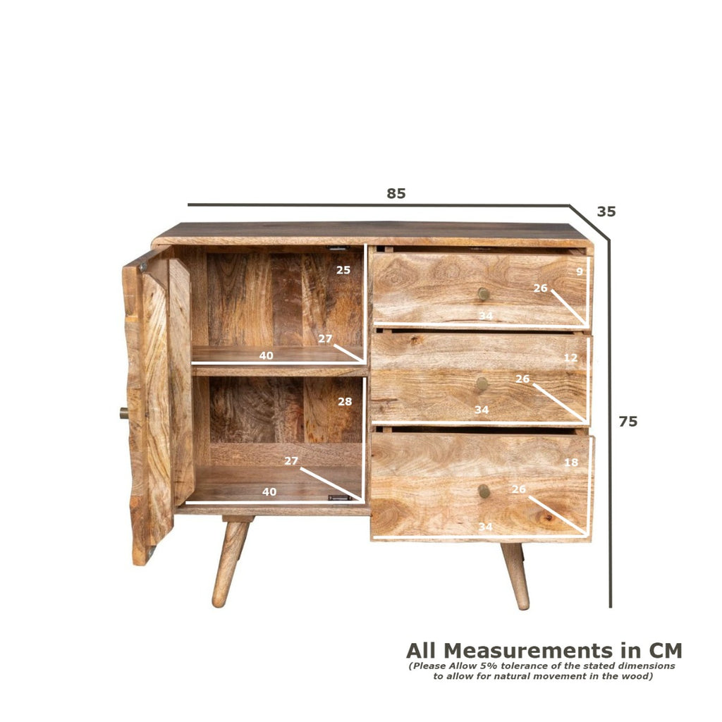 Geo Mango 85cm Sideboard