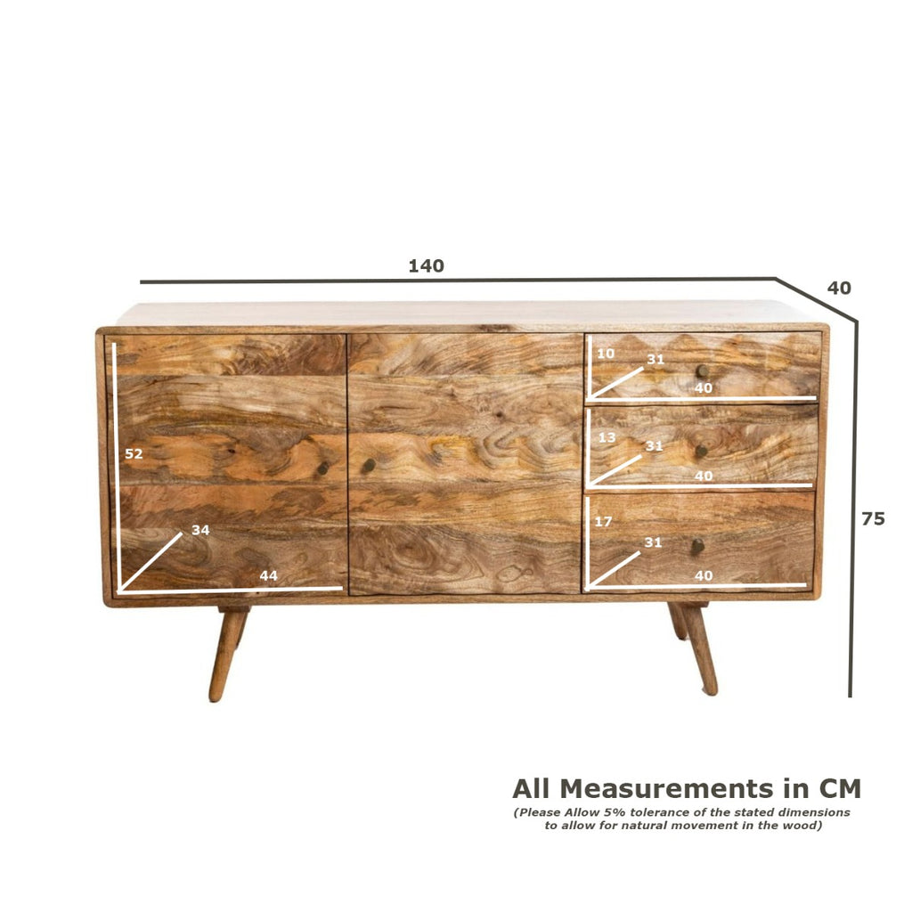 Geo Mango 140cm Sideboard