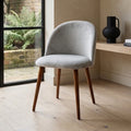 Zena Velvet Dining Chair, French Grey