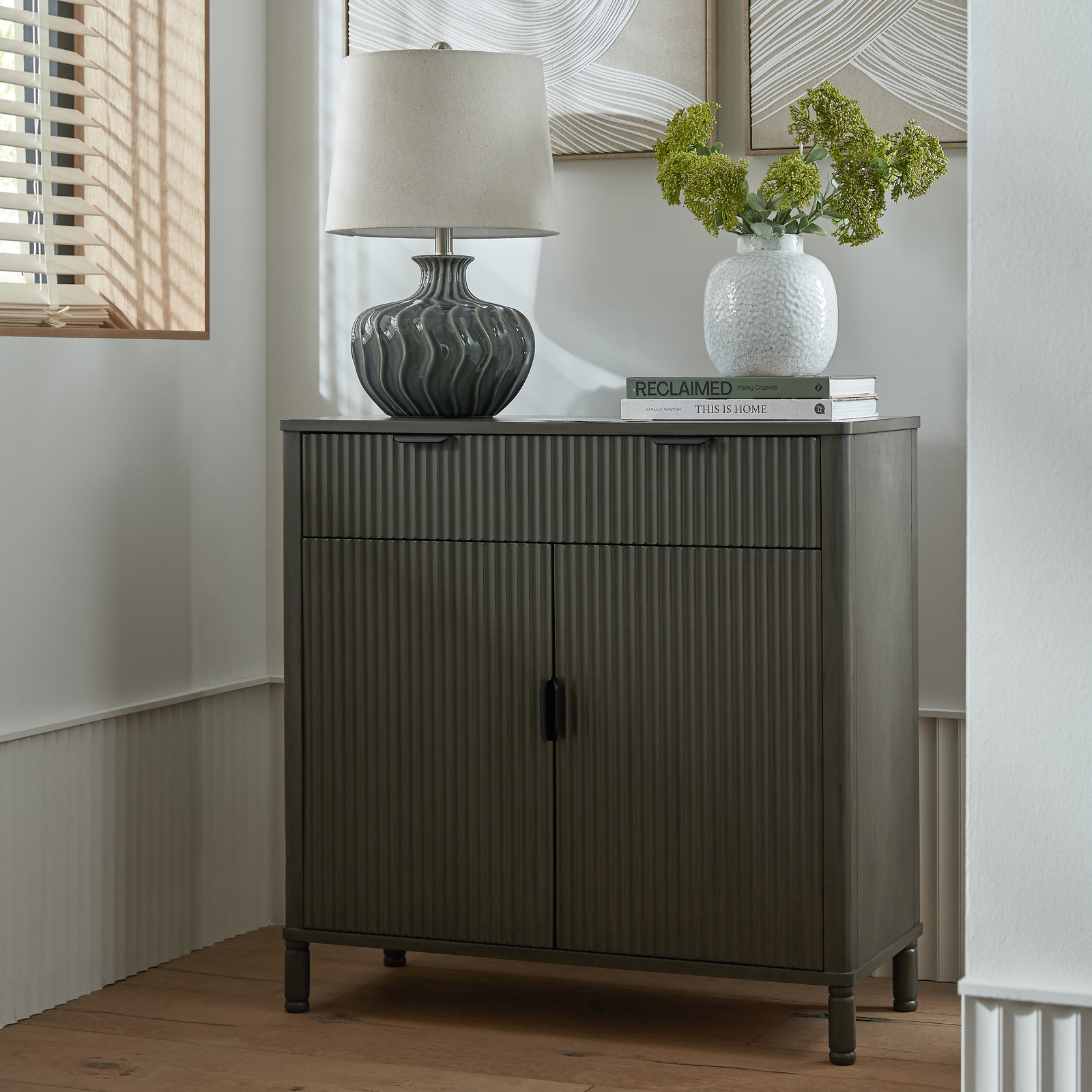 Reed Collection 1-Drawer 2-Door Cabinet
