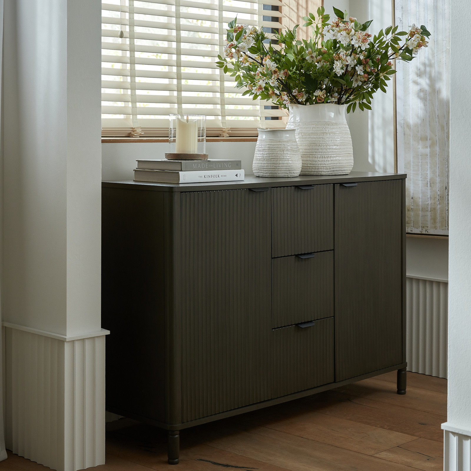 Reed Collection 3-Drawer 2-Door Cabinet